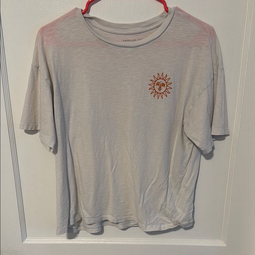 Graphic Tee with Sun Design